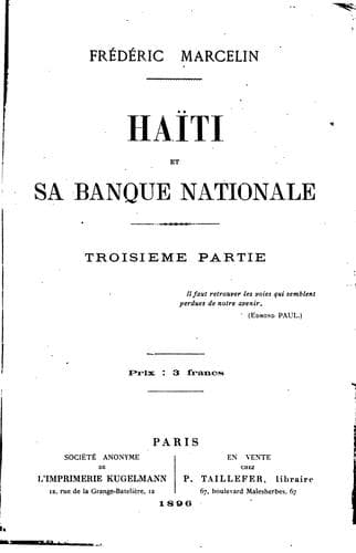 Haïti et sa Banque nationale