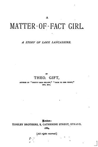 A matter-of-fact girl, by Theo Gift
