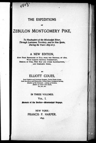 Cover image for The expeditions of Zebulon Montgomery Pike