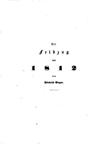 Der Feldzug von 1812