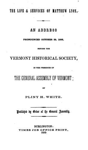 The Marbles of Vermont: An Address Pronounced October 29, 1858, Before the Vermont Historical ..