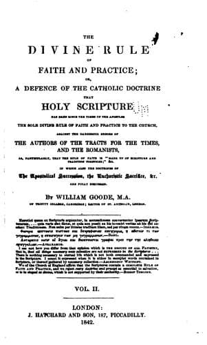 The divine rule of faith and practice