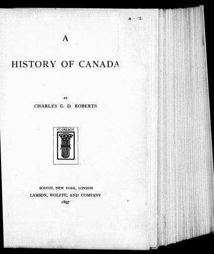 Cover image for A history of Canada