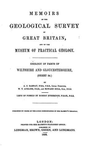 Geology of Parts of Wiltshire and Gloucestershire: (Sheet 34)