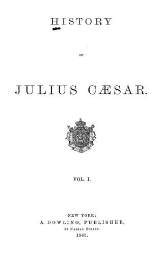 History of Julius Cæsar