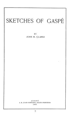Sketches of Gaspé