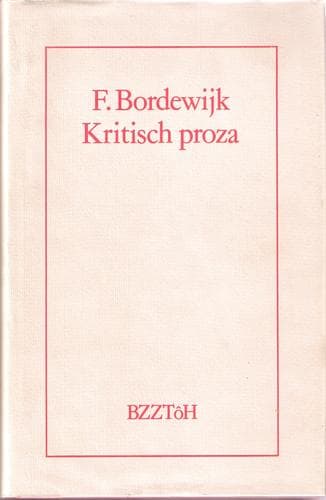 Cover image for Kritisch proza