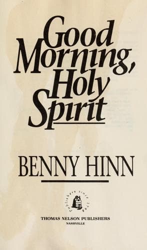 Good morning, Holy Spirit