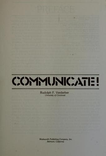 Cover image for Communicate!