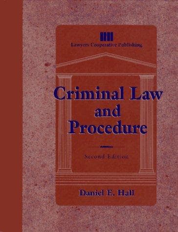 Cover image for Criminal law and procedure