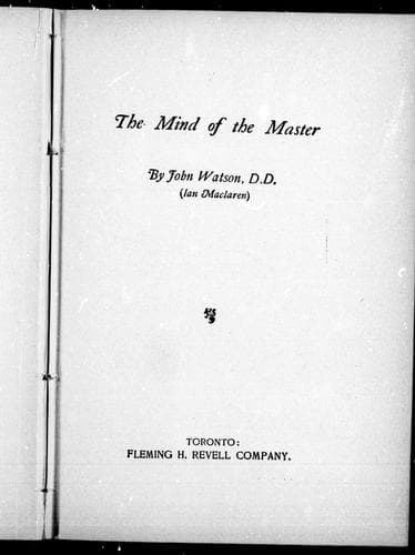 Cover image for The mind of the Master