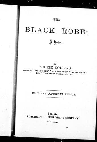 Cover image for The black robe