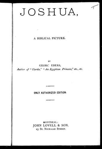 Cover image for Joshua