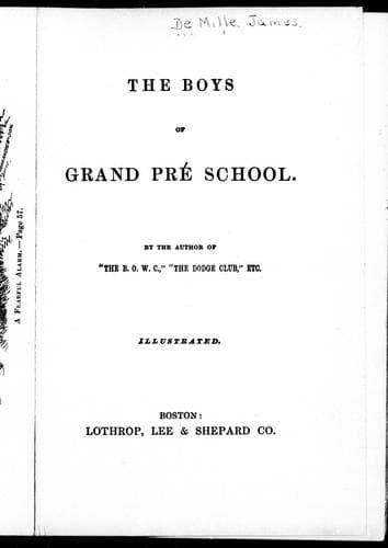 Cover image for The boys of Grand Pré School