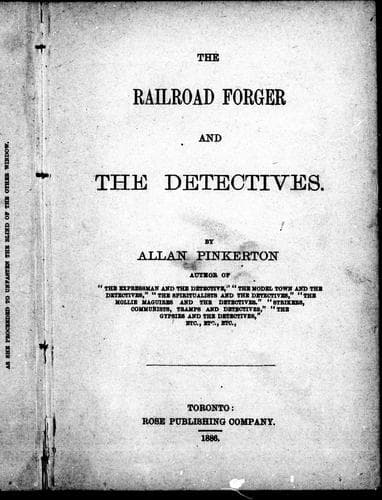Cover image for The railroad forger and the detectives