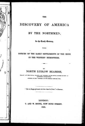The discovery of America by the Northmen, in the tenth century