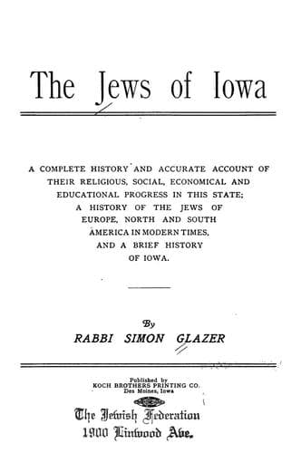 The Jews of Iowa