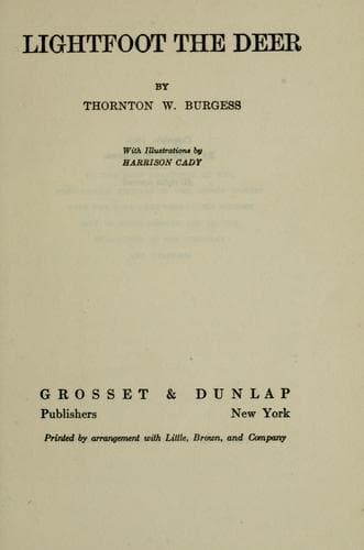 Cover image for Lightfoot the deer