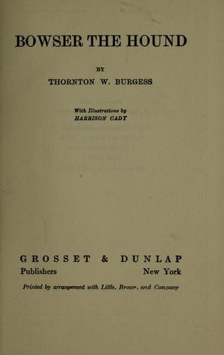 Cover image for Bowser the hound