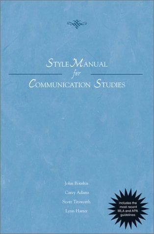 Cover image for Style Manual for Communication