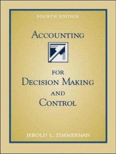 Cover image for Accounting for Decision Making and Control