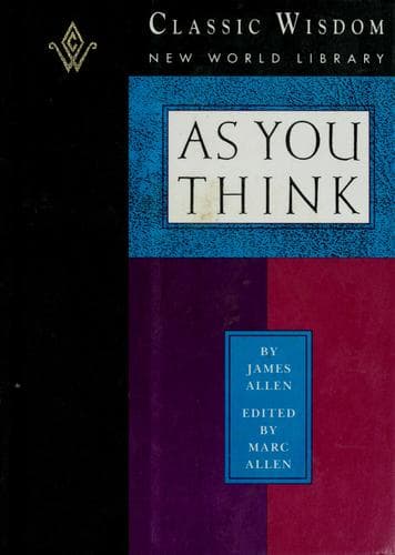 Cover image for As you think