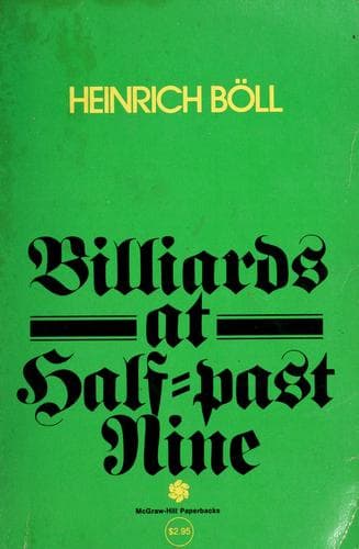 Cover image for Billiards at half-past nine