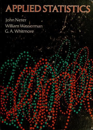 Cover image for Applied statistics