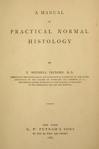 A manual of practical normal histology