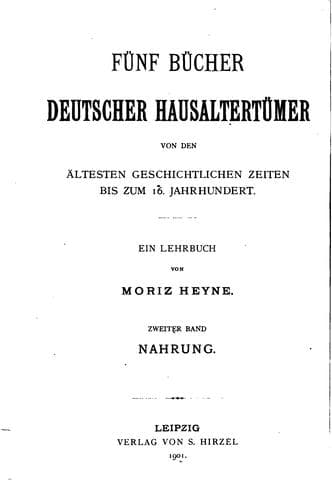Fünf Bücher deutscher Hausaltertümer von den ältesten geschichtlichen Zeiten bis zum 16 ...