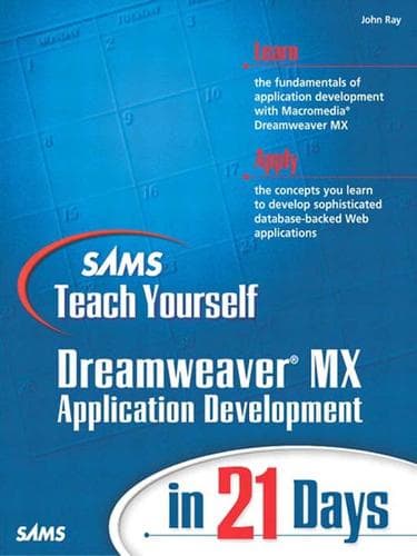 Cover image for Sams Teach Yourself Macromedia Dreamweaver MX Application Development in 21 Days