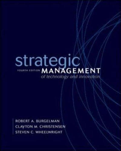 Cover image for Strategic Management of Technology and Innovation