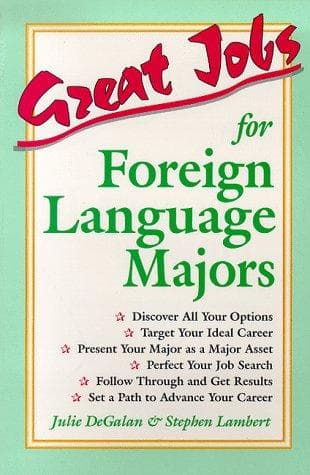 Cover image for Great jobs for foreign language majors