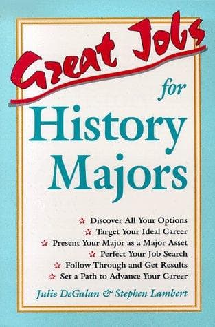 Cover image for Great jobs for history majors