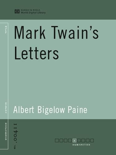Cover image for Mark Twain's Letters