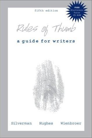 Cover image for Rules of Thumb with 2002 APA Update and Electronic Tutor CD-ROM