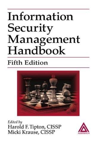 Cover image for Information Security Management Handbook, Fifth Edition