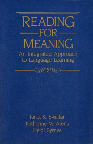 Cover image for Reading for Meaning