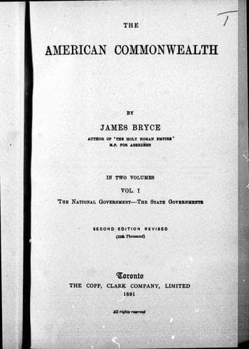 Cover image for The American commonwealth