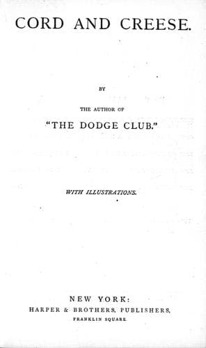 Cover image for Cord and creese
