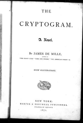 Cover image for The cryptogram