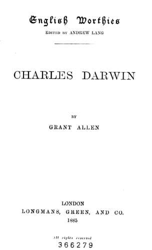 Cover image for Charles Darwin