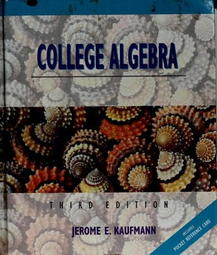 Cover image for College algebra