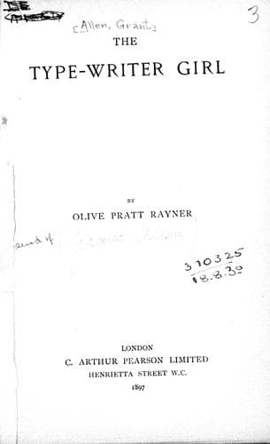 Cover image for The type-writer girl