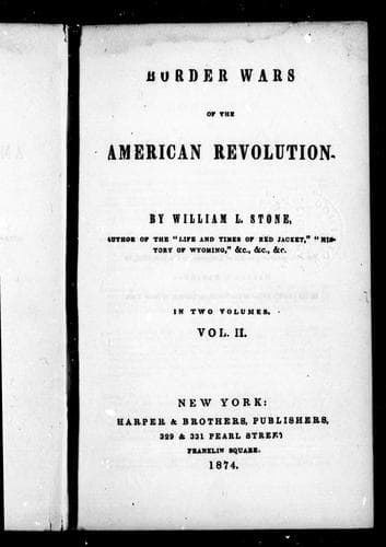 Cover image for Borders wars of the American revolution