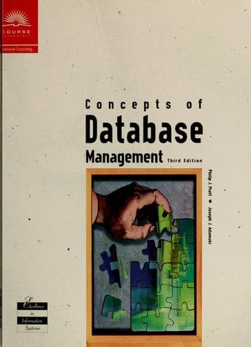 Cover image for Concepts of database management