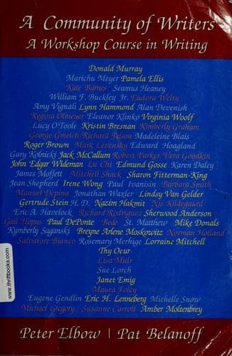 Cover image for A community of writers