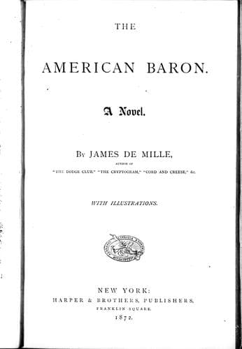 Cover image for The American baron