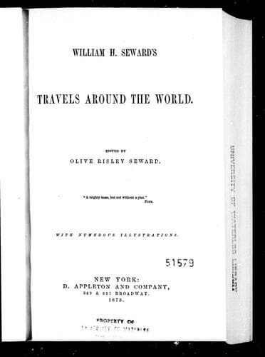 Cover image for William H. Seward's travels around the world