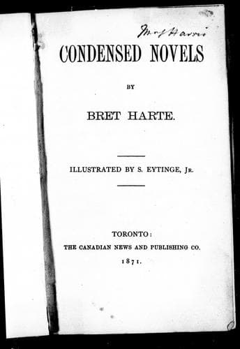 Cover image for Condensed novels